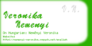veronika nemenyi business card